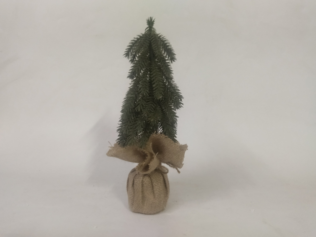 X'mas Green Mini Tree with fabric basin - 29