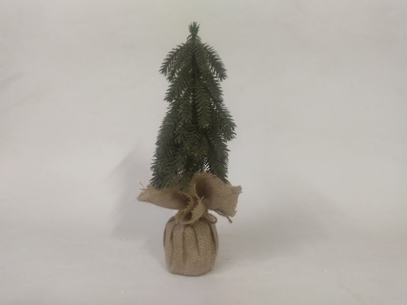 X'mas Green Mini Tree with fabric basin - 29