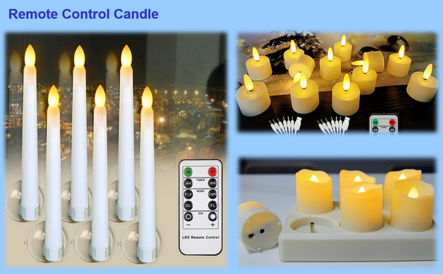 Electronic Remote Control Candle Lights - 1