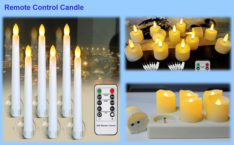 Electronic Remote Control Candle Lights - 1