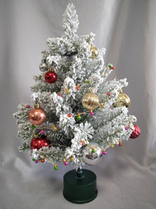 Cedar Hanging Ornament with Green Base for Christmas Tree
