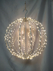 30CM-Diameter Collapsible Hanging Ball Lantern with 350 Warm White Copper Wire LEDs - Space-Saving Foldable Design for Enchanting Indoor/Outdoor Decorative Lighting