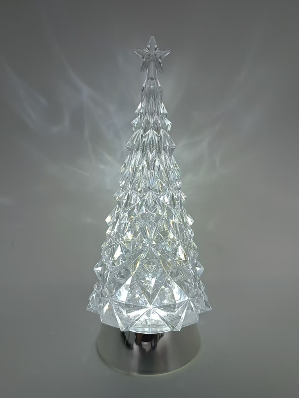 Diamond Tree Lamp Electroplated Silver Short Base Cool White Light