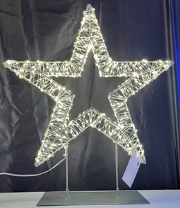 3D Star / Tree with metal base