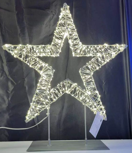 3D Star / Tree with metal base