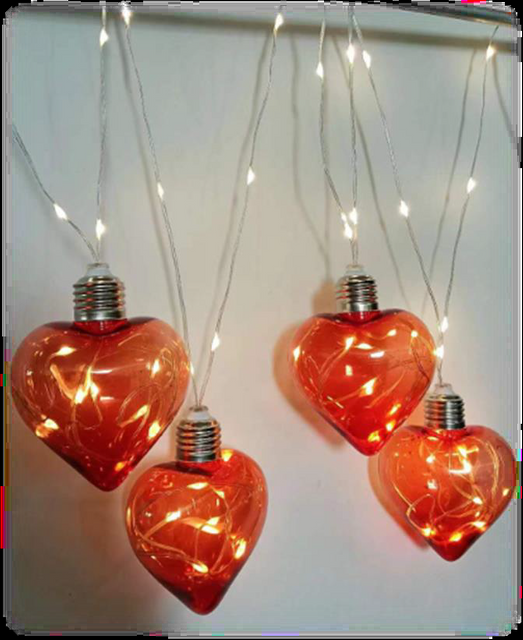 LED strings with heart-shaped & star-shaped