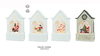 Acrylic Water spinning Light Santa Claus & Kids / Snowmen Family SJ - 10
