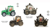Acrylic Water spinning Light Santa drives the tractor / Snowmen & Santa Claus in the pumpkin carriage SJ - 6