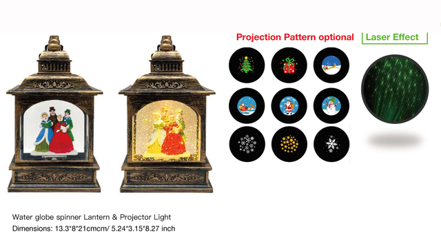 Acrylic Water globe spinner Lantern & Projector Light Choralist SR - 32