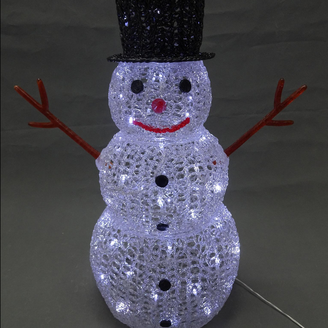 PS 3D Snowman Crystal lights 