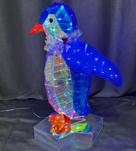 PVC Magic Color +Metal Penguin Modeling lights