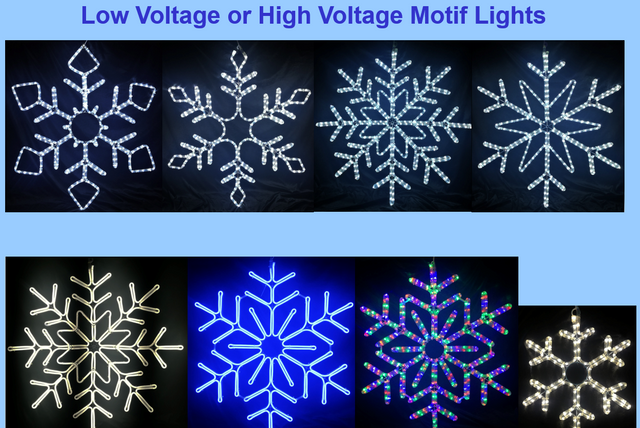 Low voltage or High voltage Street motif Lights