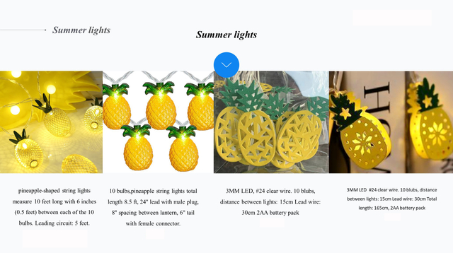 Summer lights (Pineapple)