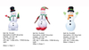 Snowman Inflatable RGB Moving Light