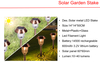 Solar LED metal LED Stake & Shape Solar Fence Lights