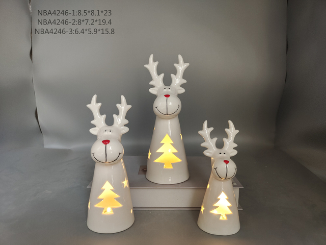 porcelain white Reindeer Light - 29