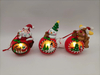 Clay Dough Santa Claus / Snowman / Gingerbread Man on The Globe Lantern- 1