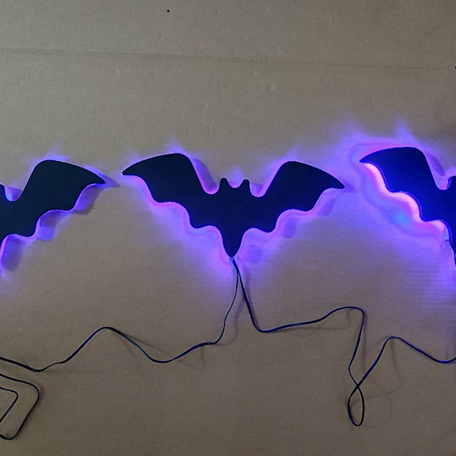 Halloween Wooden Bat（Set of 3)