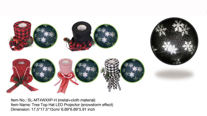 Indoor Decoration Tree Top Hat LED Projector (snowstorm effect) - 43