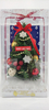 X'mas Green Mini Tree with basin + diff col. ball/snow flake/Red belt - 27