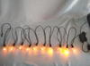 Flame-Effect Bubble LED String Lights with 42.5cm Spacing - Durable PP Body + PETG 40-Light Covers, Water-Resistant Outdoor/Indoor Decorative Lighting