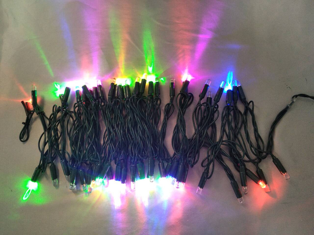 Color-Changing Epoxy-Encased Full-Flash LED String Light - F7 Convex 60-Bulb Design 
