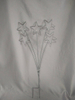 5-Piece Five-Pointed Star Ground Stake Flower Bouquet Lights - 264 Warm White LEDs per Set for Enchanting Garden/Pathway Decorative Illumination