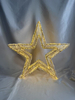 60cm Iron-Frame 5-Point Star Tube Light with 580 Warm White LEDs & Twinkling Bulbs - Dynamic Starburst Illumination for Indoor/Outdoor Festive Decor