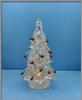 Acrylic clear Christmas tree with robin