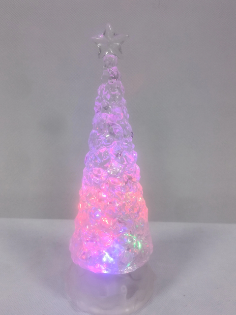 Acrylic clear Christmas tree with stars 1