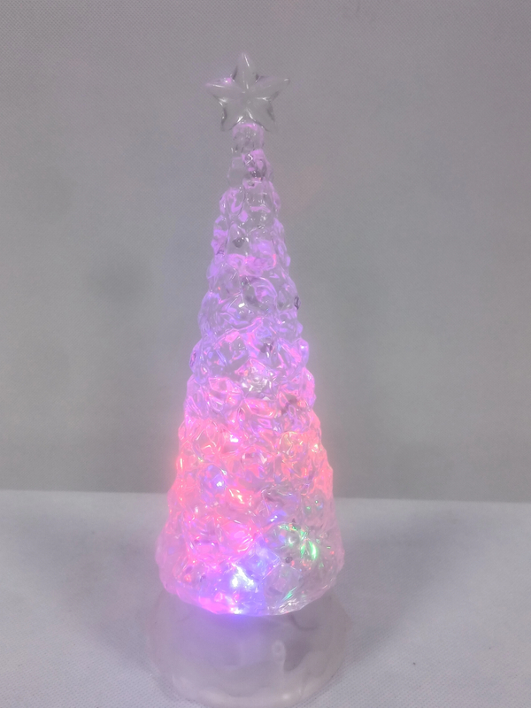 Acrylic clear Christmas tree with stars 1