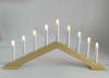 9 LEDs Wooden Candle Bridge Light