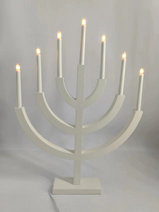 7 LEDs Wooden Candle Bridge Light 1