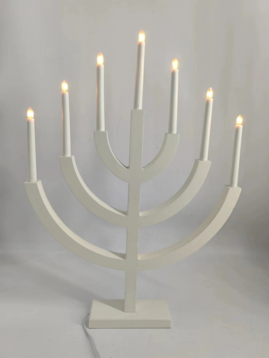 7 LEDs Wooden Candle Bridge Light 1