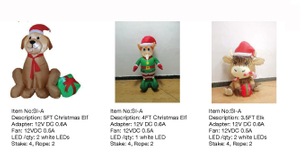 Christmas Elf Inflatable Lights