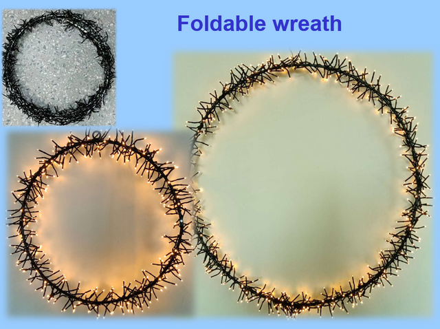 Metal motif light (foldable wreath)