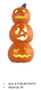 PP Orange col. 3pcs-Pumpkin modle light 
