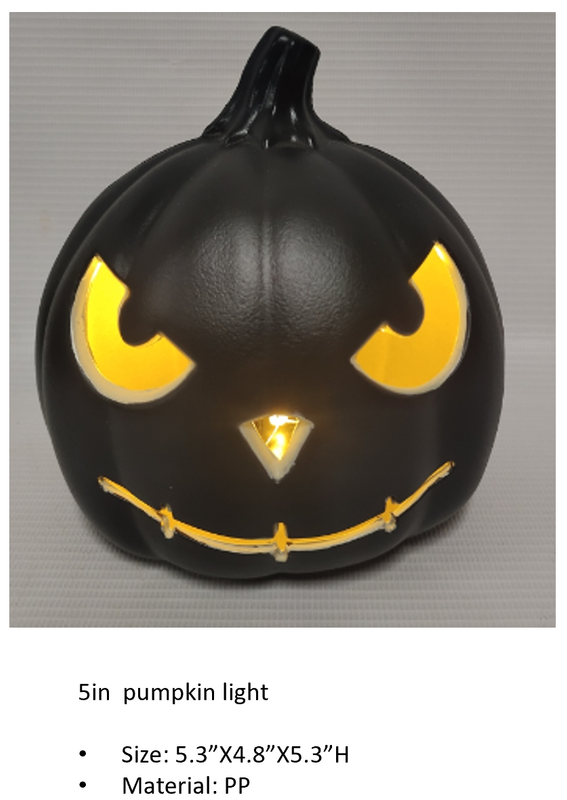 PP 5in Black Pumpkin modle light