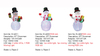 4FT,5FT Snowman Inflatable Lights