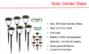 Solar LED Garden Stake & Mini Solar Fence Lights