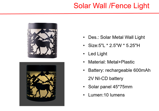 Solar LED flamingo Garden Stake & Metal Wall Lights