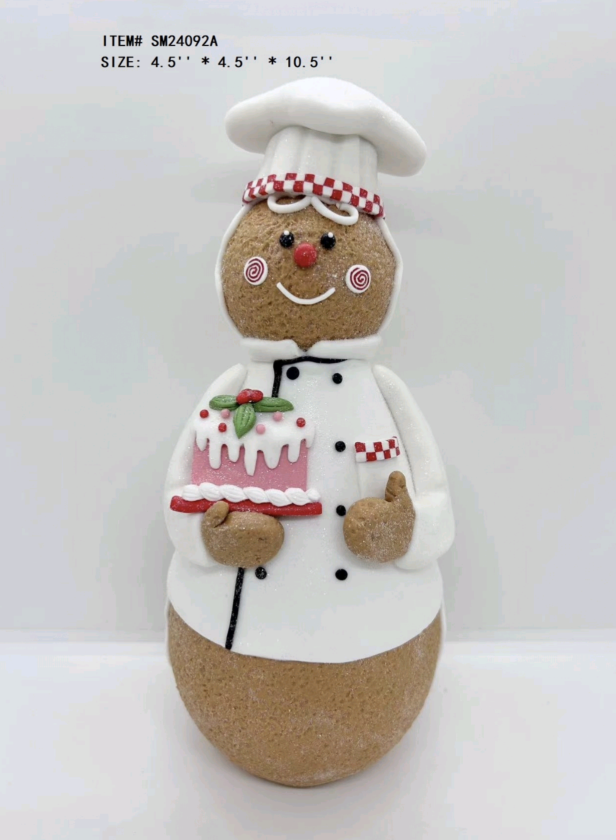 Clay Dough The Gingerbread Man Holds The Cake - 4