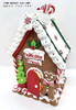clay dough little gingerbread man standing in front of the house welcome friends- 21