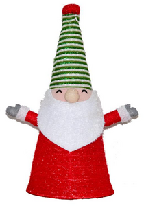Fabric-wrap Pointy hat Santa collapsible lights