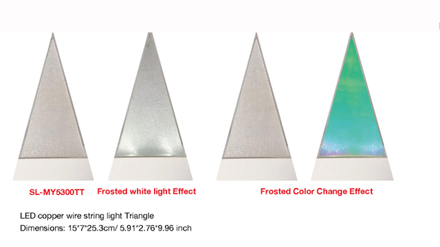 Indoor Decoration LED copper wire string light Triangle- 18