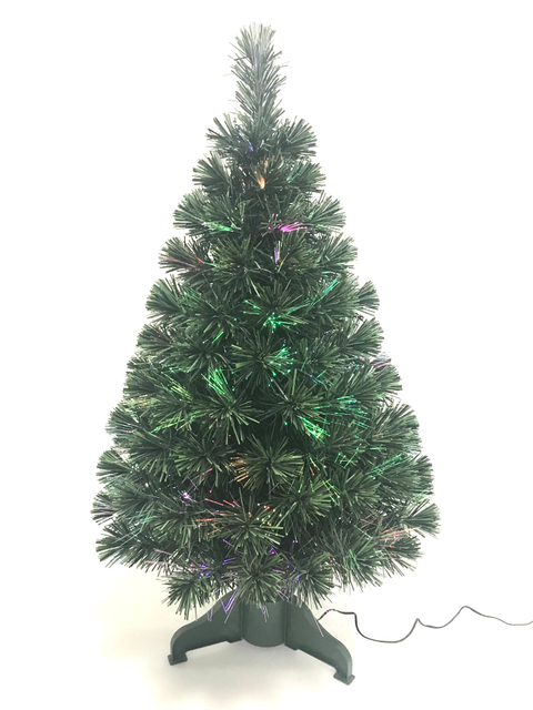 X'mas Green color Crystal Fiber tree Light with matel leg - 20