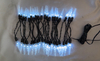 5-Meter Icicle LED String Lights with 40 Cool White Bulbs, 10cm Spacing, 8 Dynamic Lighting Modes, Perfect for Outdoor/Holiday Decorations
