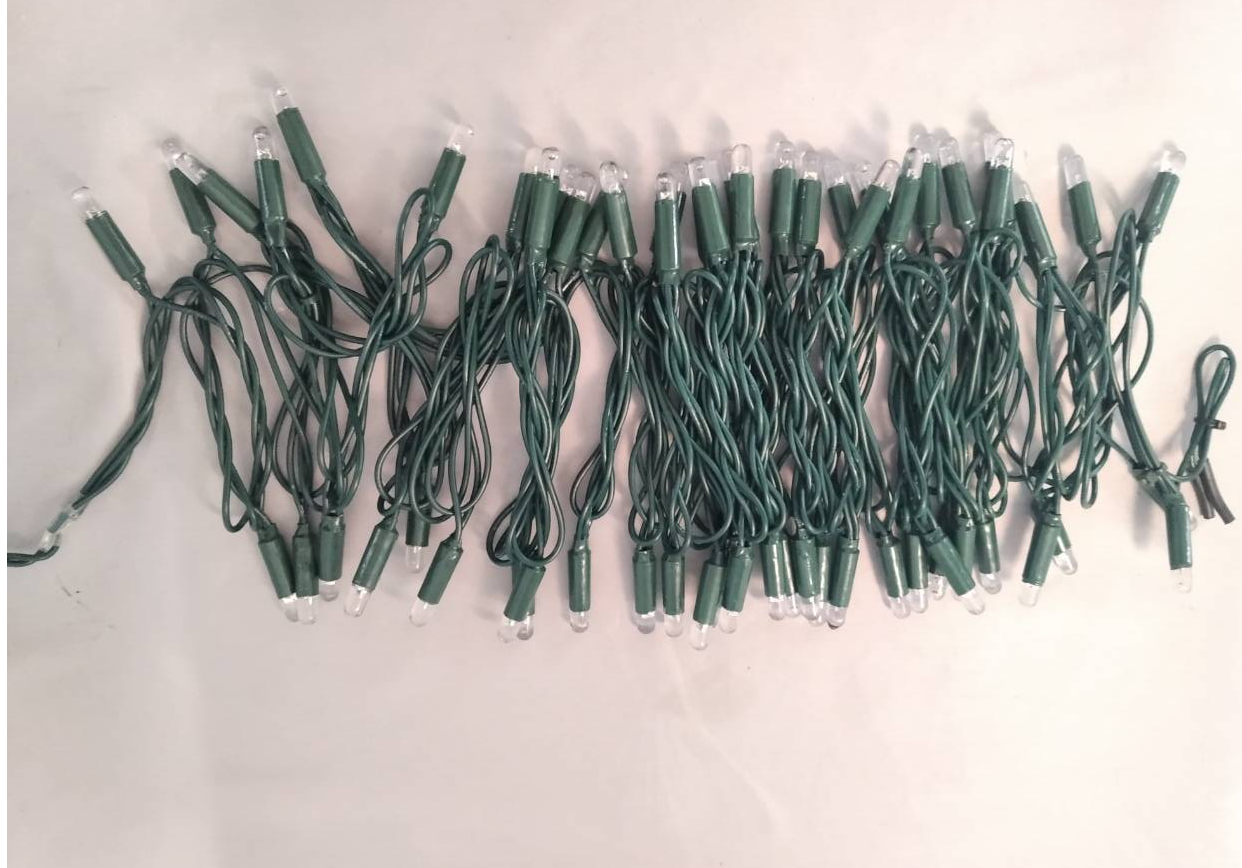 Color-Changing Epoxy-Encased Full-Flash LED String Light - F7 Convex 60-Bulb Design 