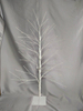 1M Half-Tree Cherry Blossom LED Lamp with White Base - 15cm Clearance from Lowest Branch to Base, Elegant White Floral Decor for Indoor/Outdoor Ambient Lighting