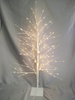 1M Half-Tree Cherry Blossom LED Lamp with White Base - 15cm Clearance from Lowest Branch to Base, Elegant White Floral Decor for Indoor/Outdoor Ambient Lighting